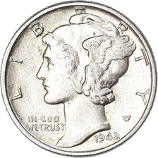 Moneta, Stati Uniti, Mercury Dime, Dime, 1942, U.S. Mint, Philadelphia, SPL