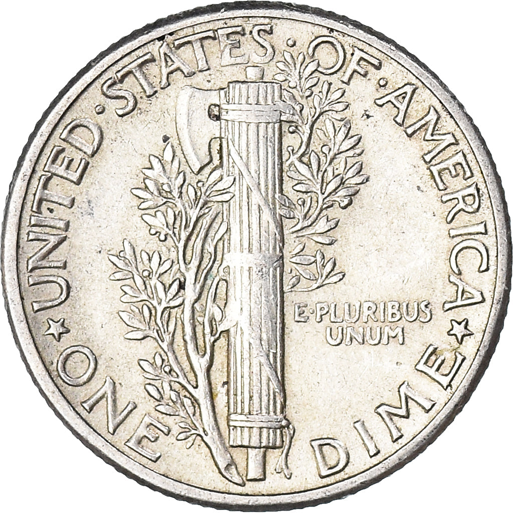 Münze, Vereinigte Staaten, Mercury Dime, Dime, 1945, U.S. Mint, Philadelphia