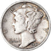 Coin, United States, Mercury Dime, Dime, 1943, U.S. Mint, San Francisco