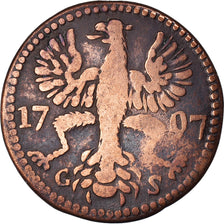 Moneda, Estados alemanes, AACHEN, 12 Heller, 1797, BC+, Cobre, KM:51