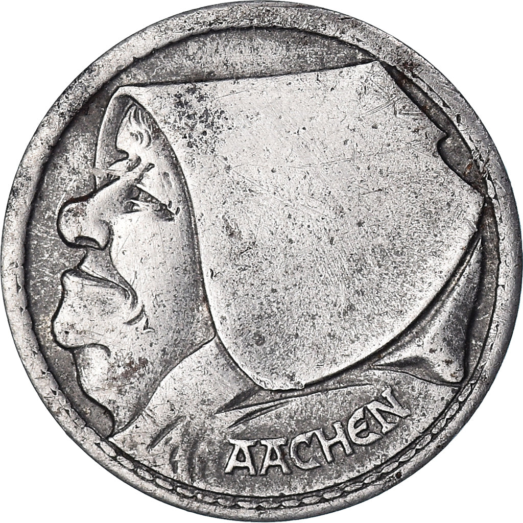 Moneta, Germania, Stadt Aachen, Aachen, 1 Öcher Grosche, 1920, BB+, Ferro