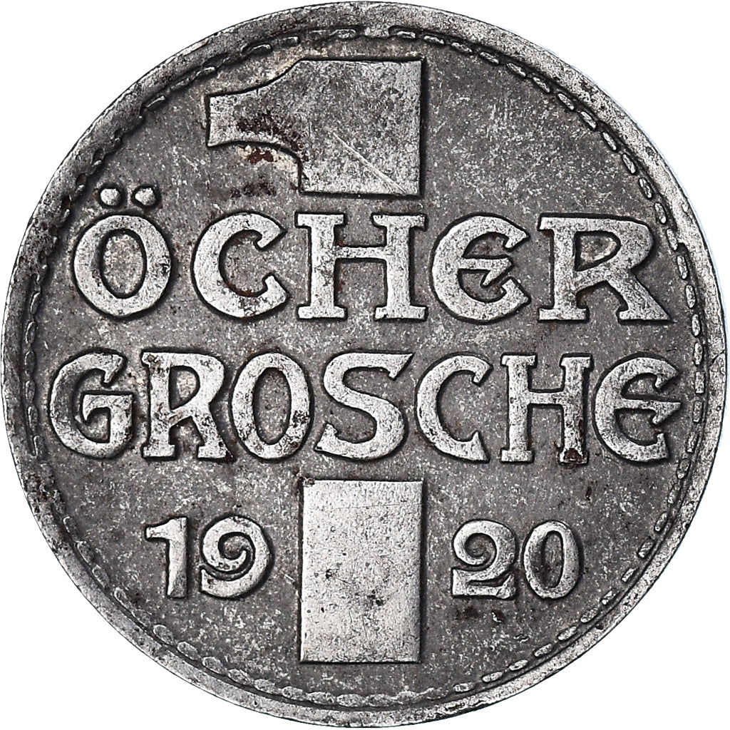 Moneta, Germania, Stadt Aachen, Aachen, 1 Öcher Grosche, 1920, BB+, Ferro