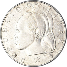 Moeda, Libéria, Dollar, 1962, EF(40-45), Prata, KM:18