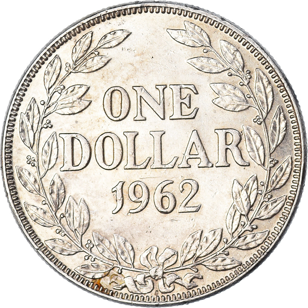 Monnaie, Libéria, Dollar, 1962, TTB, Argent, KM:18