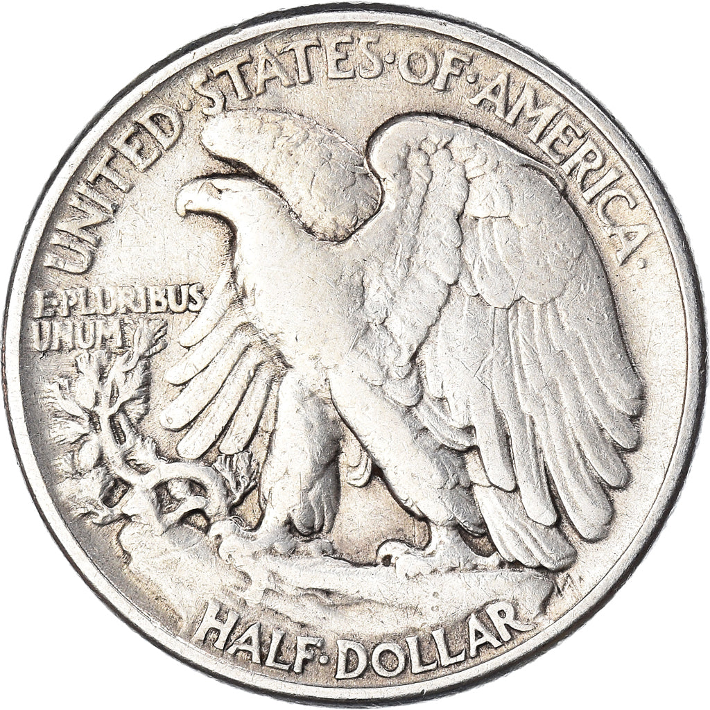 Coin, United States, Liberty Walking, Half Dollar, 1945, Philadelphia