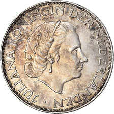 Coin, Netherlands, Juliana, 2-1/2 Gulden, 1960, AU(50-53), Silver, KM:185