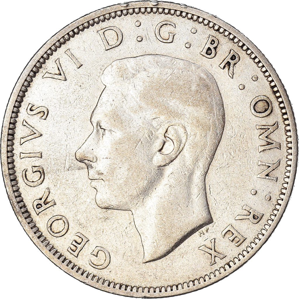 Coin, Great Britain, George VI, 1/2 Crown, 1945, EF(40-45), Silver, KM:856
