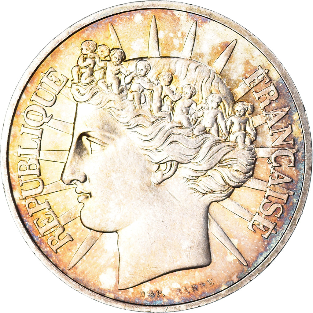 Coin, France, Fraternité, 100 Francs, 1988, AU(50-53), Silver, KM:966