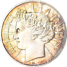 Moeda, França, Fraternité, 100 Francs, 1988, AU(50-53), Prata, KM:966