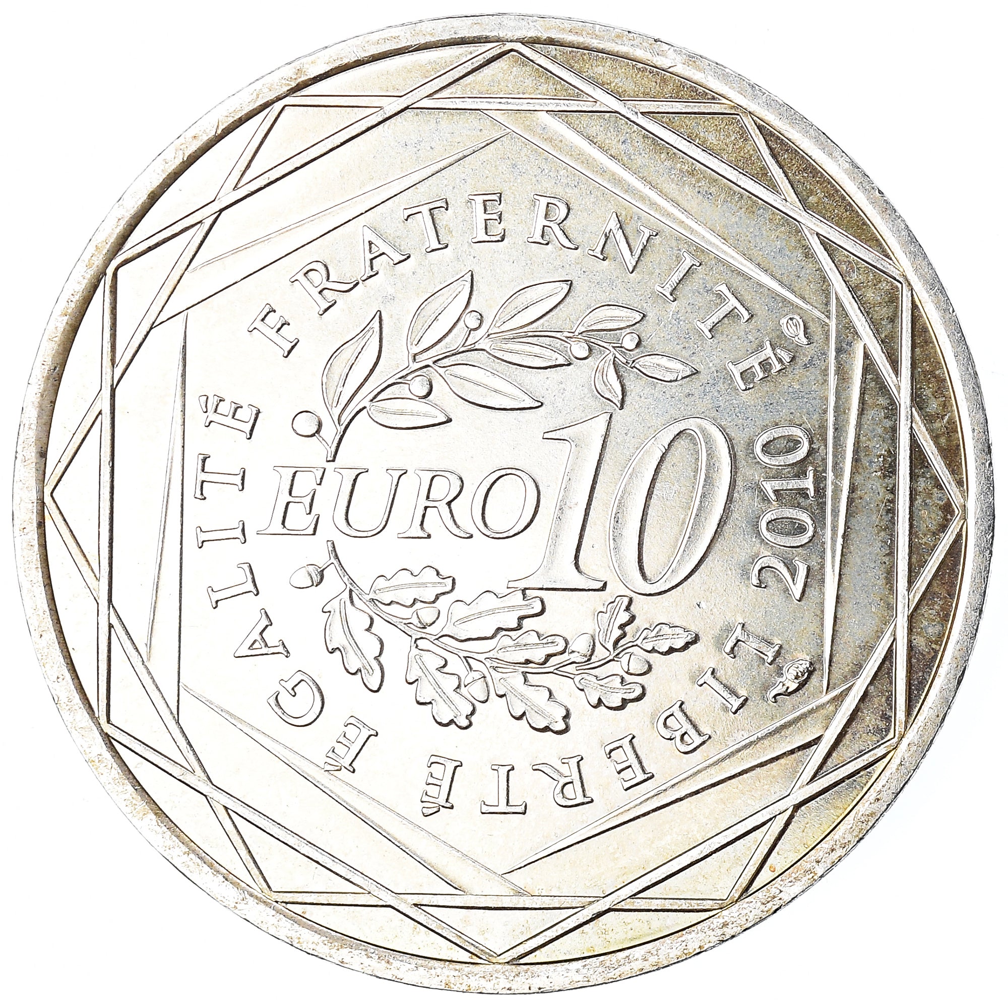France, 10 Euro, 2010, Paris, Champagne-Ardenne, SPL, Argent, KM:1651