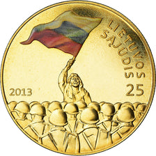 Coin, Lithuania, 25 Litai, 2013, Colorized, MS(64), Copper-Nickel-Zinc, KM:New