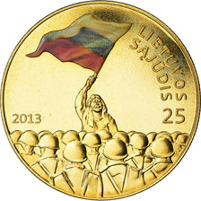 Moneda, Lituania, 25 Litai, 2013, Colorized, SC+, Cobre - níquel - cinc, KM:New