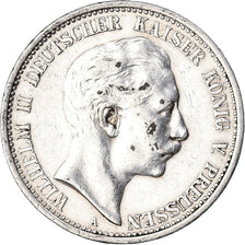 Coin, German States, PRUSSIA, Wilhelm II, 2 Mark, 1907, Berlin, EF(40-45)