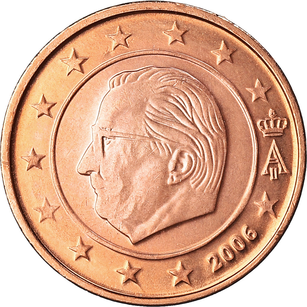 Belgio, 2 Euro Cent, 2006, Brussels, BB+, Acciaio placcato rame, KM:225