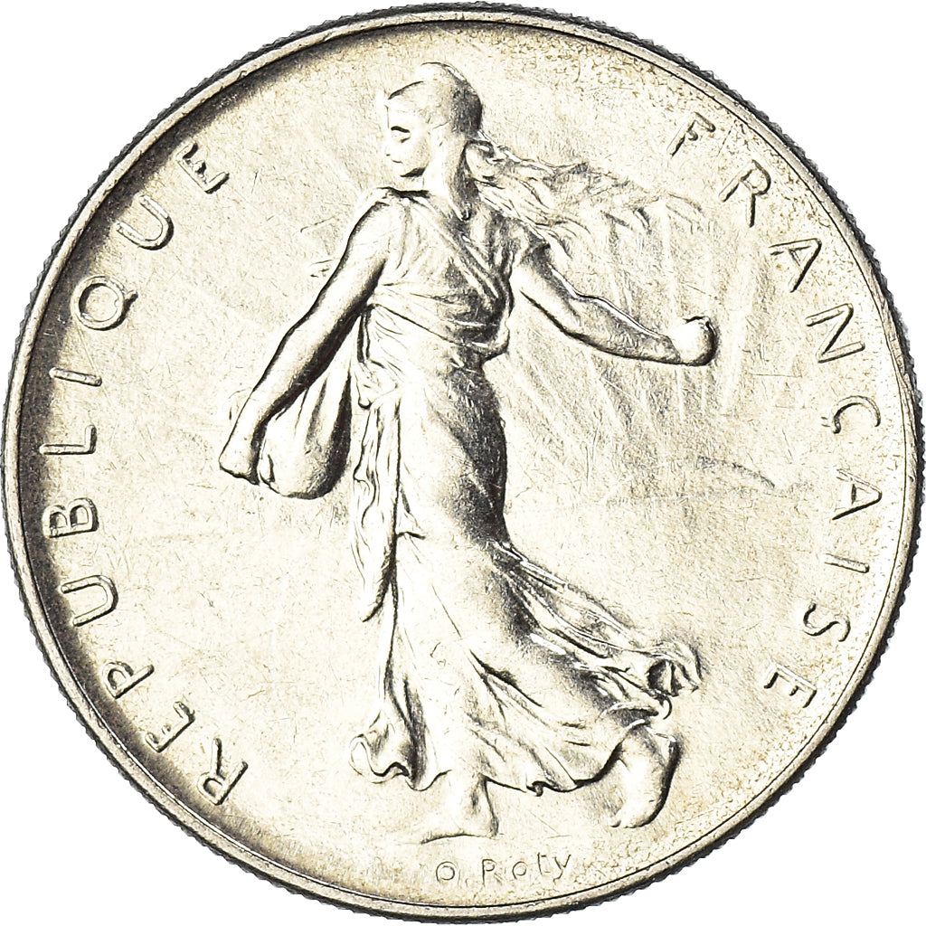 Moneta, Francja, Semeuse, Franc, 1964, Paris, MS(63), Nikiel, KM:925.1