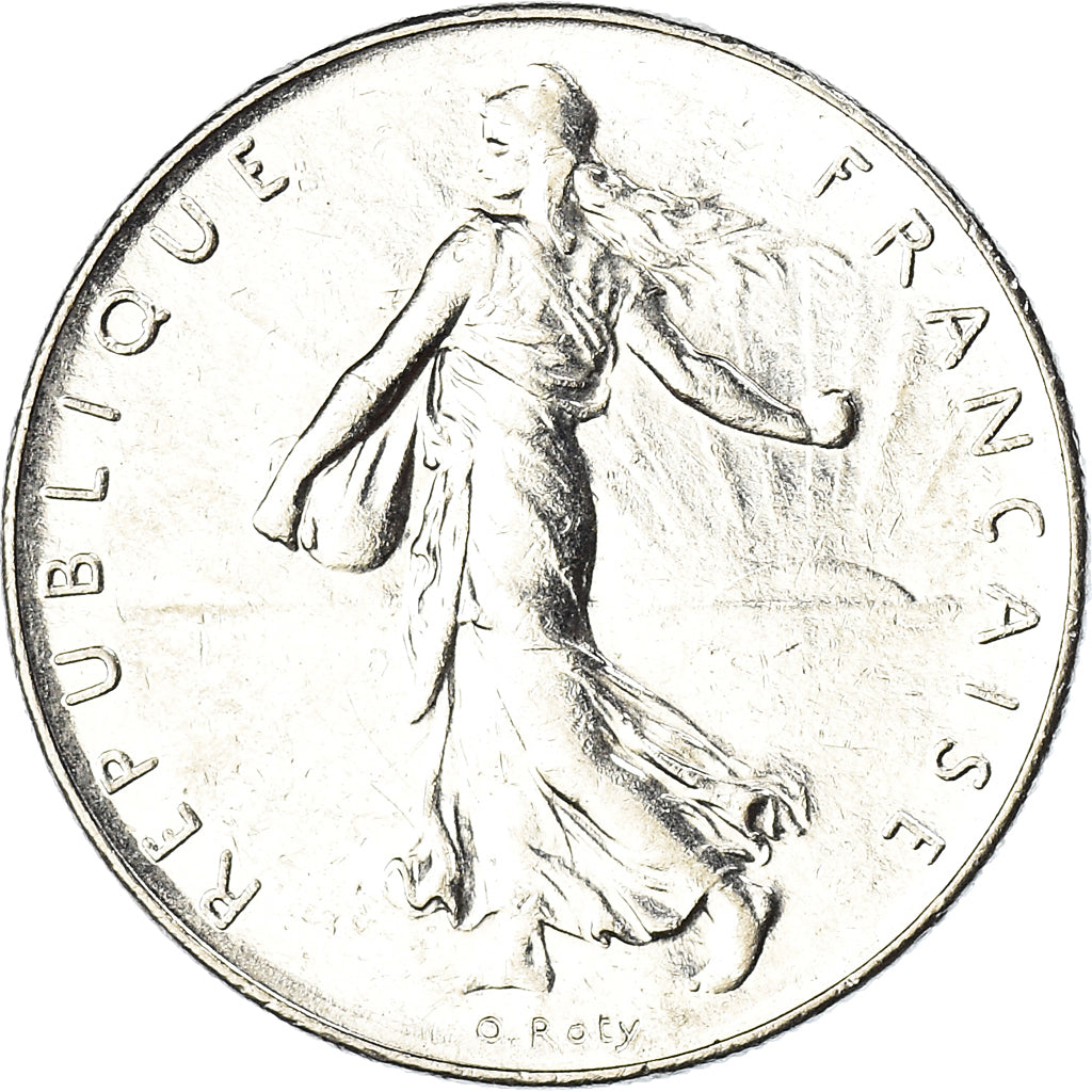 Coin, France, Semeuse, Franc, 1999, Paris, O.Roty, MS(63), Nickel, KM:925.1