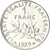 Coin, France, Semeuse, Franc, 1999, Paris, O.Roty, MS(63), Nickel, KM:925.1