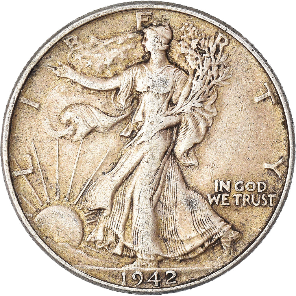 Coin, United States, Half Dollar, 1942, Philadelphia, EF(40-45), Silver, KM:142