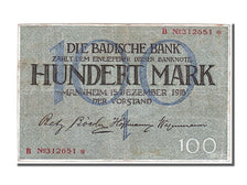 Banknote, German States, 100 Mark, 1918, 1918-12-15, EF(40-45)