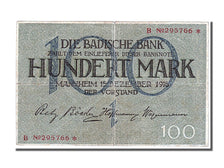 German States, 100 Mark, 1918, KM #S907, 1918-12-15, EF(40-45), B 295766