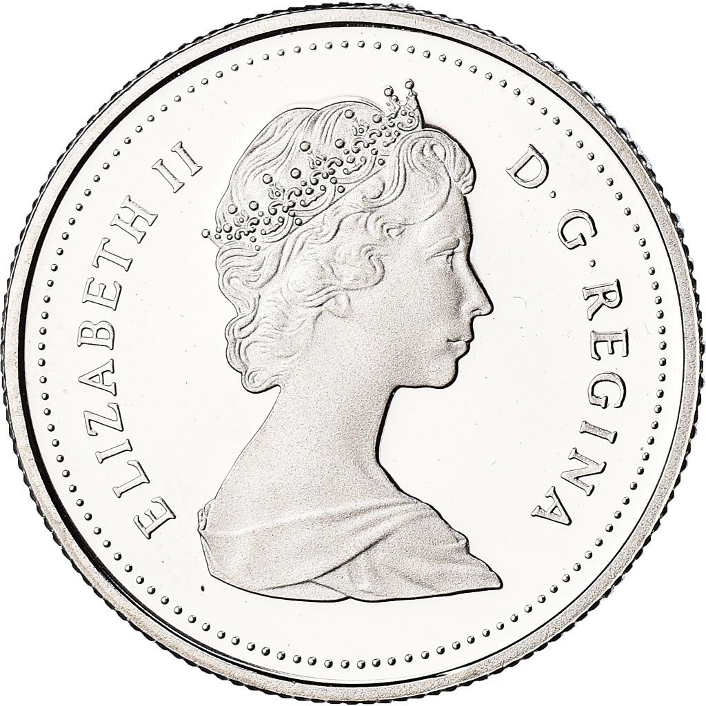 Coin, Canada, Elizabeth II, 25 Cents, 1989, Royal Canadian Mint, Ottawa, BE