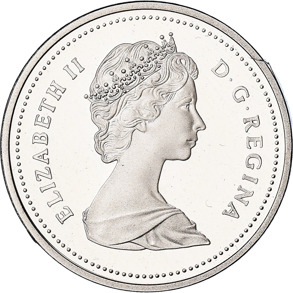 Coin, Canada, Elizabeth II, 5 Cents, 1989, Royal Canadian Mint, Ottawa, BE