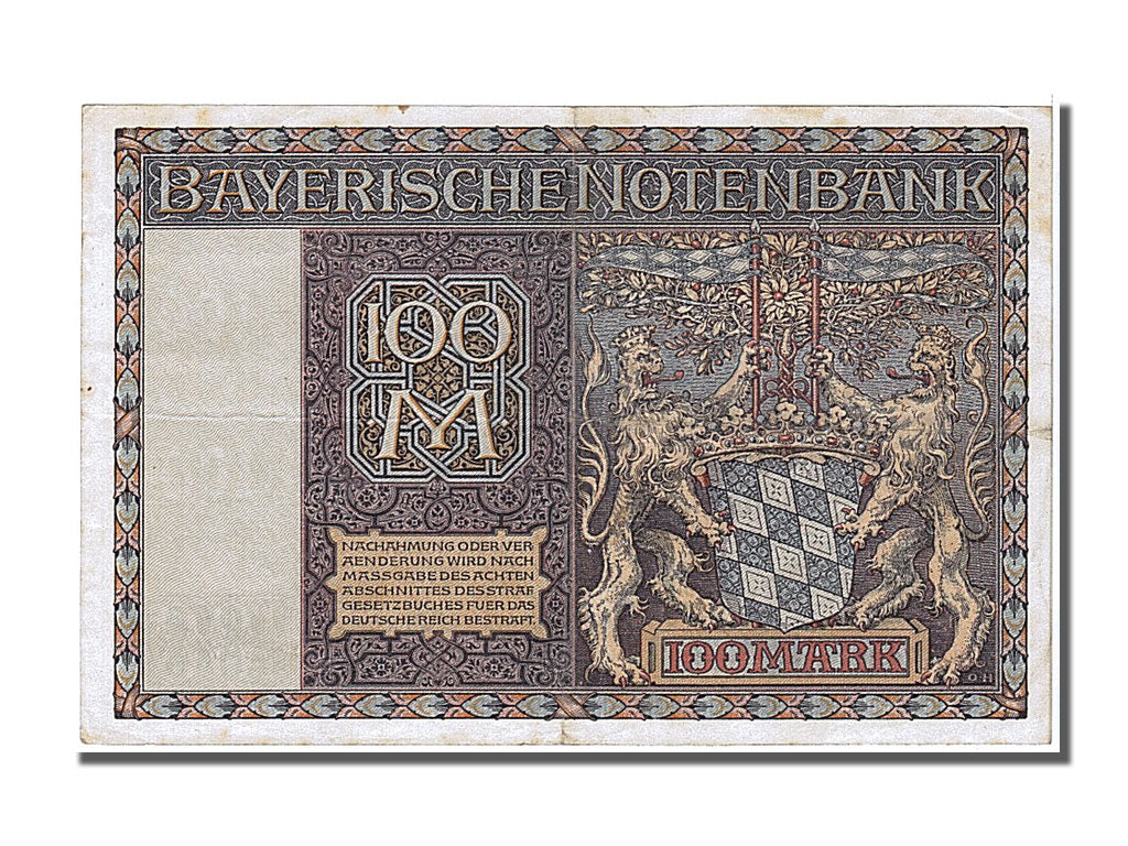 Allemagne, 100 Mark type Banque de Bavière