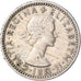 Moneda, Gran Bretaña, 6 Pence, 1954, MBC, Cobre - níquel