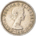 Moneda, Gran Bretaña, Elizabeth II, 6 Pence, 1960, BC+, Cobre - níquel, KM:903