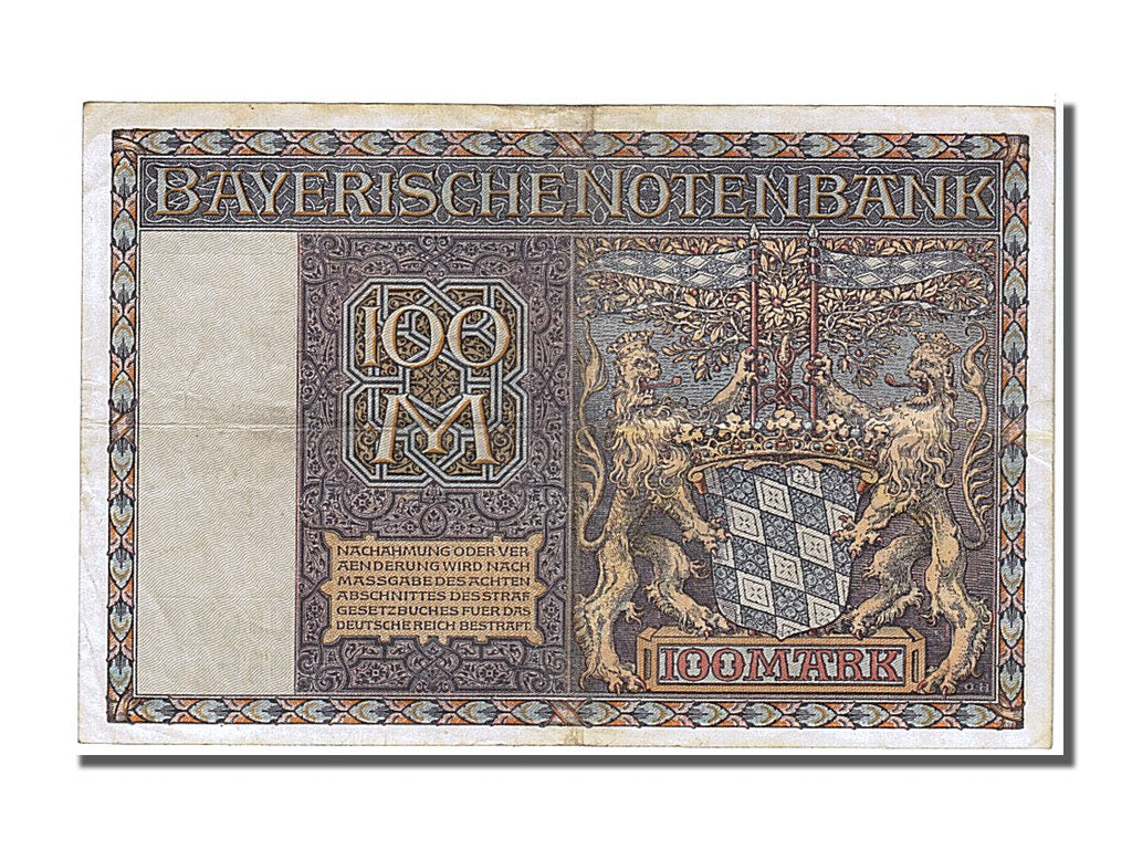 German States, 100 Mark, KM #S923, 1922-01-01, AU(55-58), E615954
