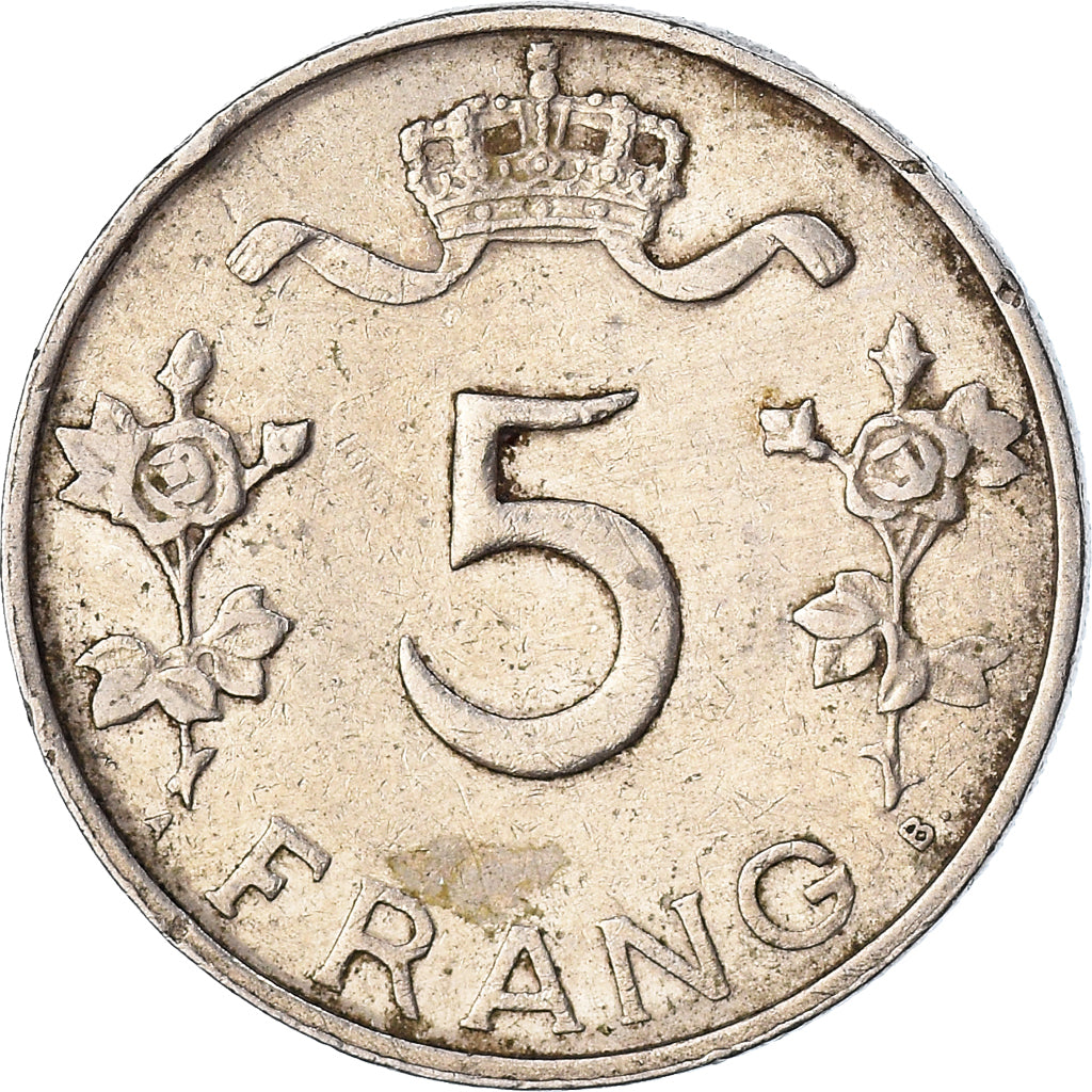 Coin, Luxembourg, Charlotte, 5 Francs, 1949, VF(20-25), Copper-nickel, KM:50