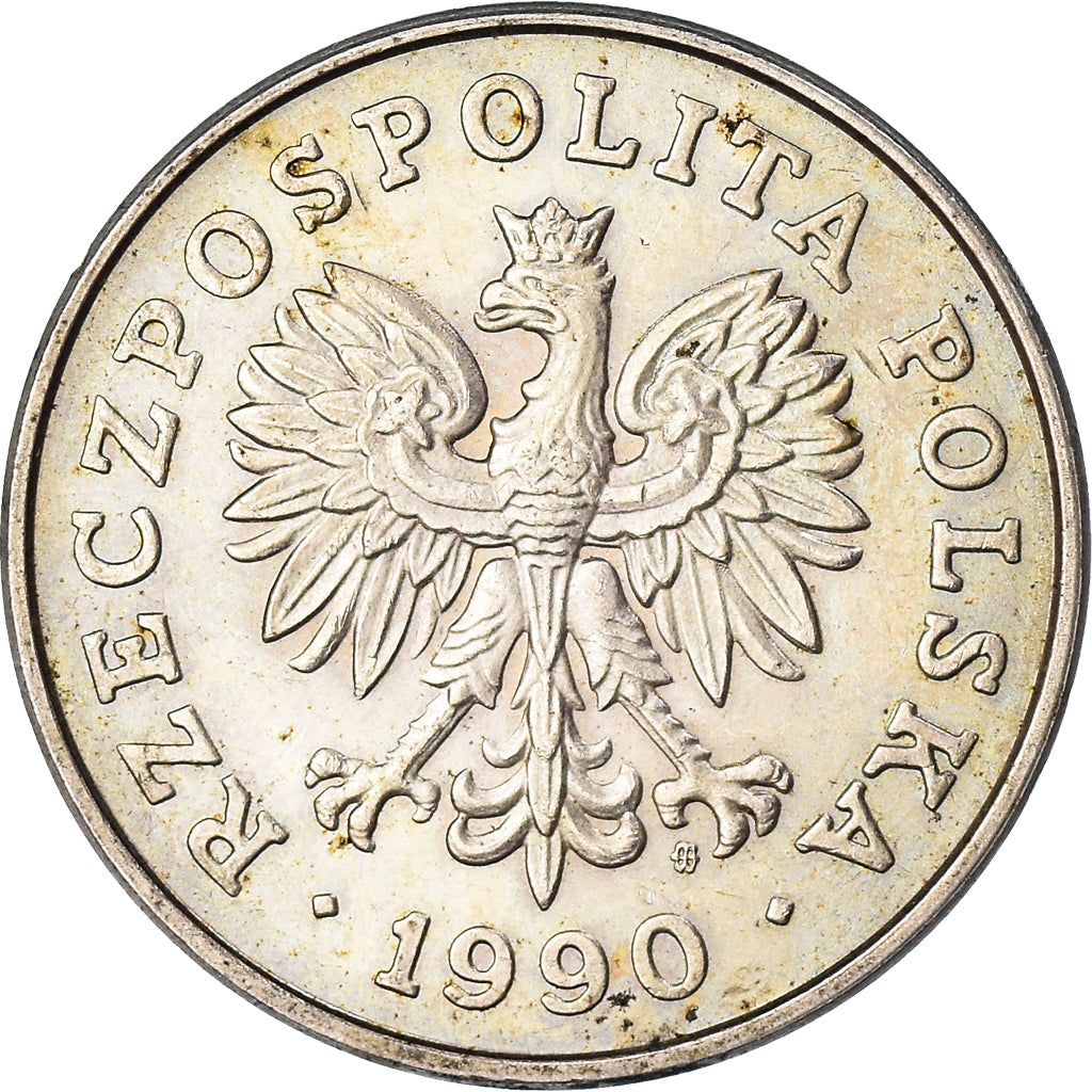 Coin, Poland, 100 Zlotych, 1990, Warsaw, VF(30-35), Copper-nickel, KM:214