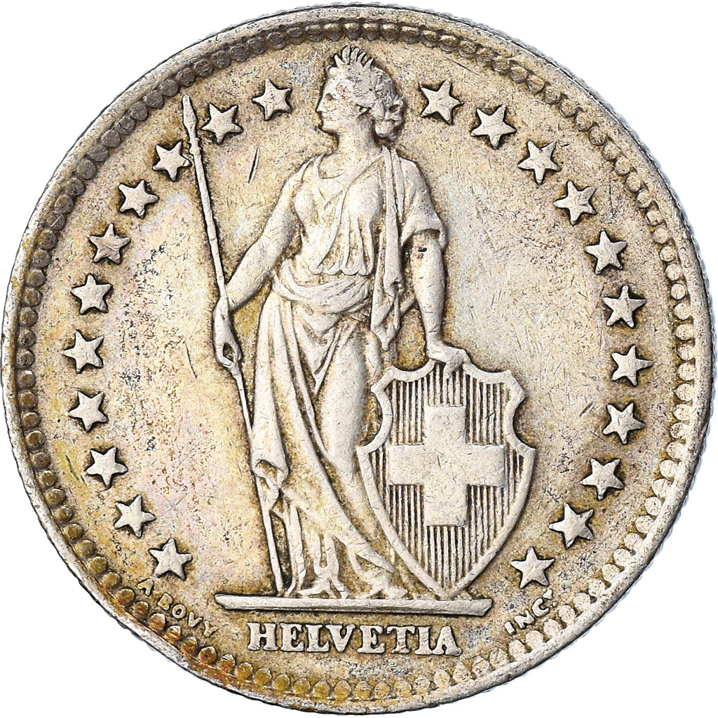 Coin, Switzerland, 2 Francs, 1963, Bern, EF(40-45), Silver, KM:21