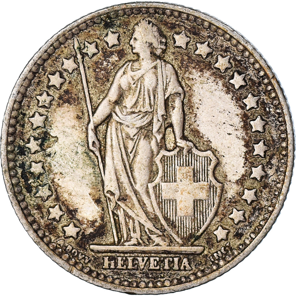 Coin, Switzerland, Franc, 1956, EF(40-45), Silver, KM:24