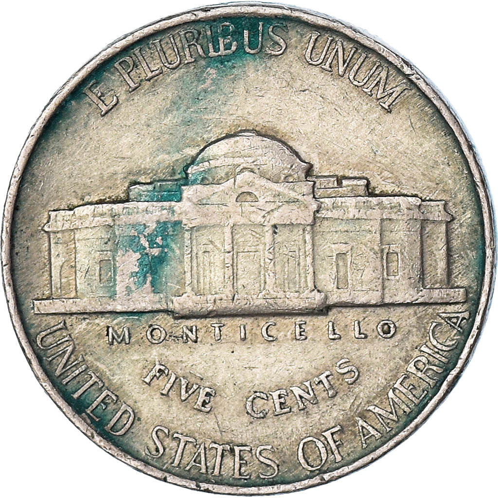 Moneta, Stati Uniti, Jefferson Nickel, 5 Cents, 1939, U.S. Mint, Philadelphia