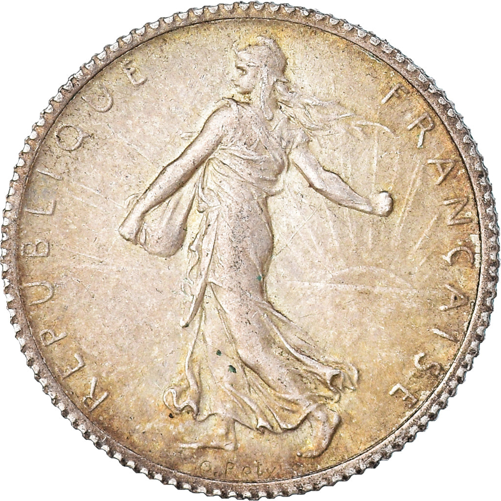 Monnaie, France, Semeuse, Franc, 1917, Paris, 1 Franc, TTB, Argent, Gadoury:467