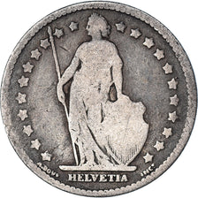 Coin, Switzerland, Franc, 1880, Bern, VF(20-25), Silver, KM:24
