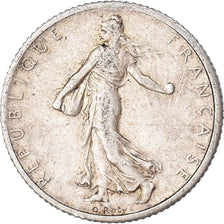 Moneta, Francia, Semeuse, Franc, 1916, Paris, 1 Franc, MB, Argento, KM:844.1