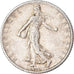 Moneta, Francia, Semeuse, Franc, 1916, Paris, 1 Franc, MB, Argento, KM:844.1