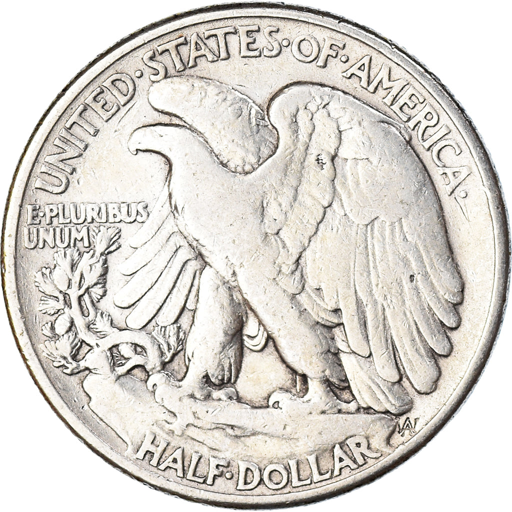 Coin, United States, Walking Liberty Half Dollar, Half Dollar, 1944, U.S. Mint