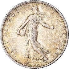 Monnaie, France, Semeuse, Franc, 1919, Paris, TTB, Argent, Gadoury:467, KM:844.1