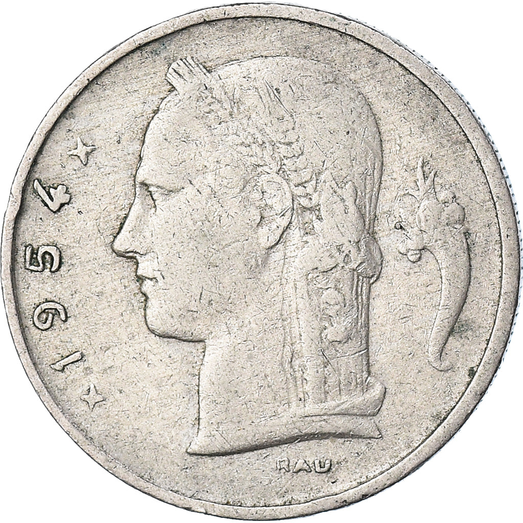 Munten, België, Franc, 1954, FR, Cupro-nikkel, KM:143.1