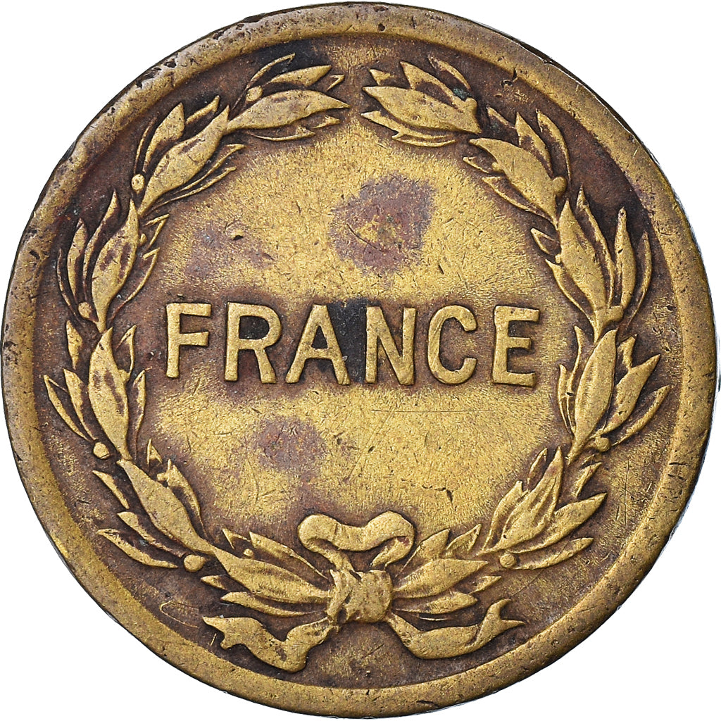 Moneta, Francia, France Libre, 2 Francs, 1944, Philadelphia, BB, Ottone, KM:905