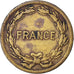 Moneta, Francia, France Libre, 2 Francs, 1944, Philadelphia, BB, Ottone, KM:905