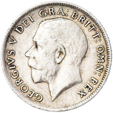 Coin, Great Britain, George V, 6 Pence, 1918, EF(40-45), Silver, KM:815