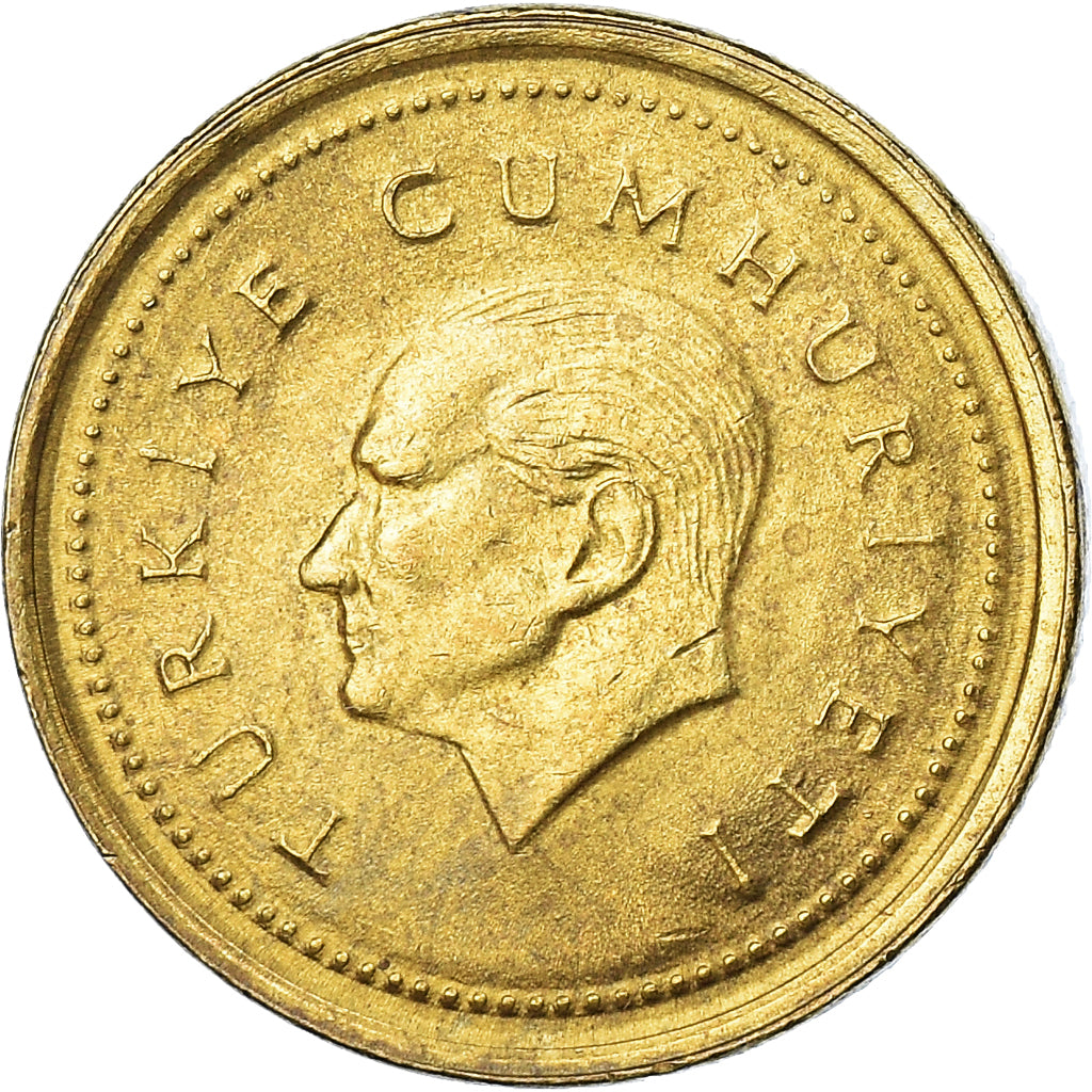 Coin, Turkey, 5000 Lira, 1997, AU(55-58), Brass, KM:1029.1