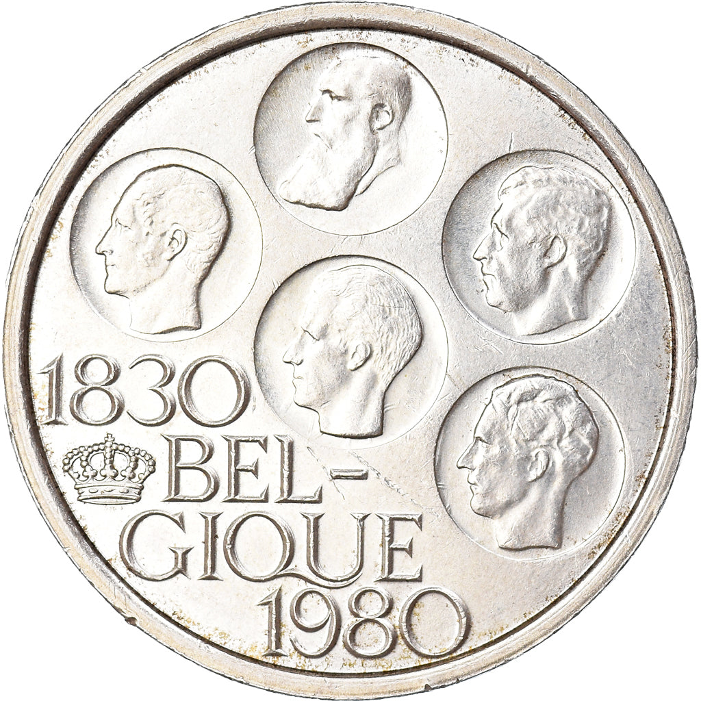 Coin, Belgium, 500 Francs, 500 Frank, 1980, Brussels, EF(40-45), Silver Clad