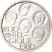 Coin, Belgium, 500 Francs, 500 Frank, 1980, Brussels, EF(40-45), Silver Clad