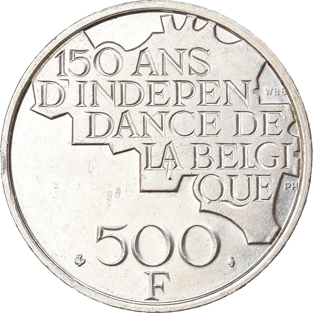 Moneta, Belgio, 500 Francs, 500 Frank, 1980, Brussels, BB, Rame-nichel ricoperto
