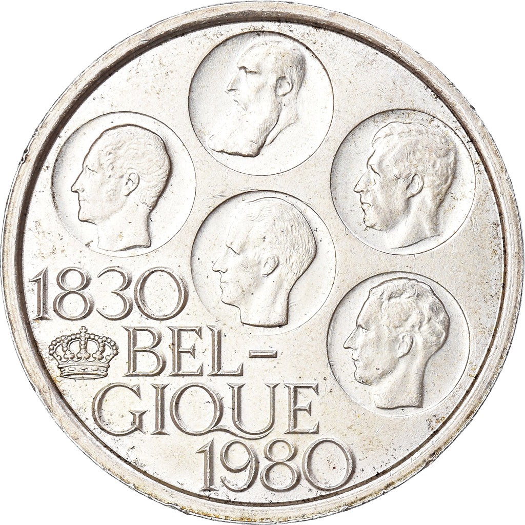 Coin, Belgium, 500 Francs, 500 Frank, 1980, Brussels, EF(40-45), Silver Clad